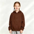 thumbnail image 2 of Girls Classic Long Sleeve Zip Up Hoodie, Kids Lightweight Hooded Jacket, Size 4-18, 2 of 4