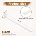 thumbnail image 2 of Uxcell 30 Pack Slat Wall Panel Hooks, 7 Inch Plastic Slat Wall Accessories Gridwall Hooks Shelves Hanging Accessories for Garage Tool Storage Gridwall Kitchen Craft Retail, White, 2 of 6