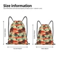 thumbnail image 4 of Kdxio Colorful Hawaii Palms Print Drawstring Backpack Bag,Waterproof Draw String Back Sack, Gym Drawstring Bags Swim Bag For Unisex, 4 of 9