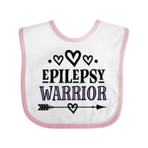 Inktastic Epilepsy Warrior Awareness Support Girls Baby Bib