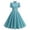 ❉133-Light Blue, variant on Women 1950s Vintage Short Sleeve Peter Pan Collar Retro Swing A Line Midi Summer Dress Cocktail Party Evening Prom Gown