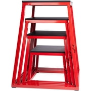 JFIT Plyometric Boxes - Made in Taiwan NO Assembly Required Single - Height Box Set and Adjustable Box Options Plyometric Platform and Jumping Agility Box for Training Conditioning Strength Training