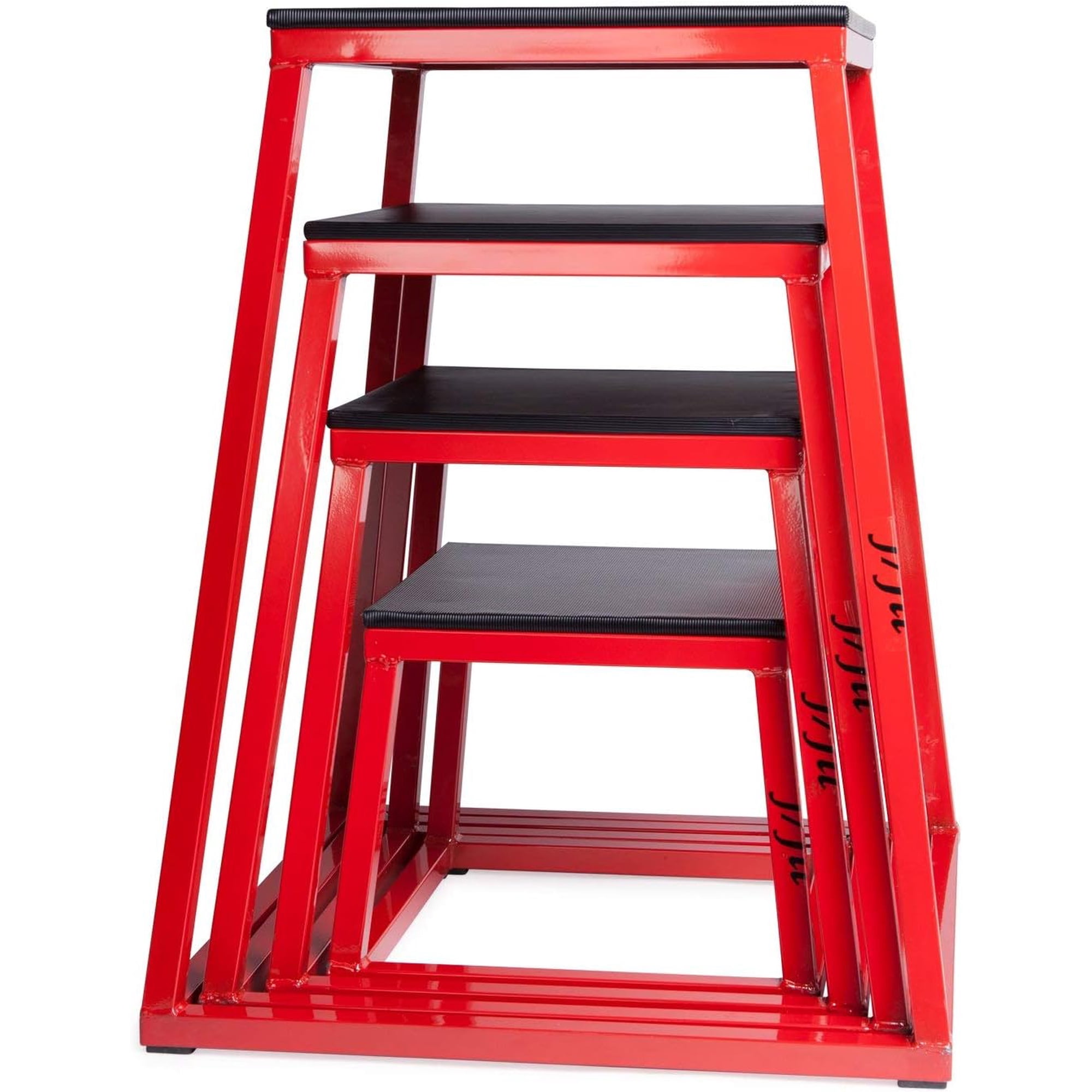 JFIT Plyometric Boxes - Made in Taiwan NO Assembly Required Single - Height Box Set and Adjustable Box Options Plyometric Platform and Jumping Agility Box for Training Conditioning Strength Training