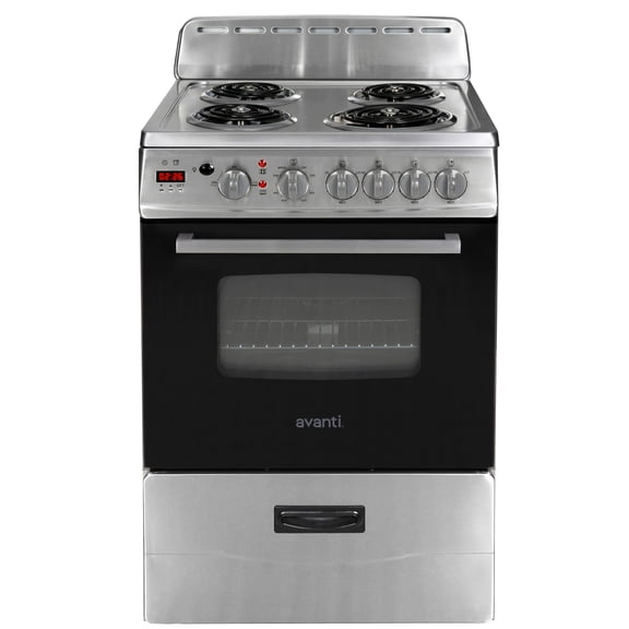 Avanti 24" Electric Range Oven with Framed Glass Door, in Stainless Steel (ERU240P3S)