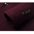thumbnail image 6 of Fgnfyis Mens Jackets Solid Color Lengthened Prom Jacket Suit Long Sleeved Stand Collar Trench Fit Formal Banquet Winter Coats for Men XXL, 6 of 8