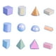 thumbnail image 2 of Juego de bloques de formas geométricas, manipuladores de sólidos geométricos 3D, bloques de patrón transparente para preescolar, útiles escolares para, 2 of 10