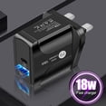 thumbnail image 1 of TopLLC UK QC 3.0 Quick Charger 18W USB PD Plug Two Power Ports Travel Charger For Phone, 1 of 5