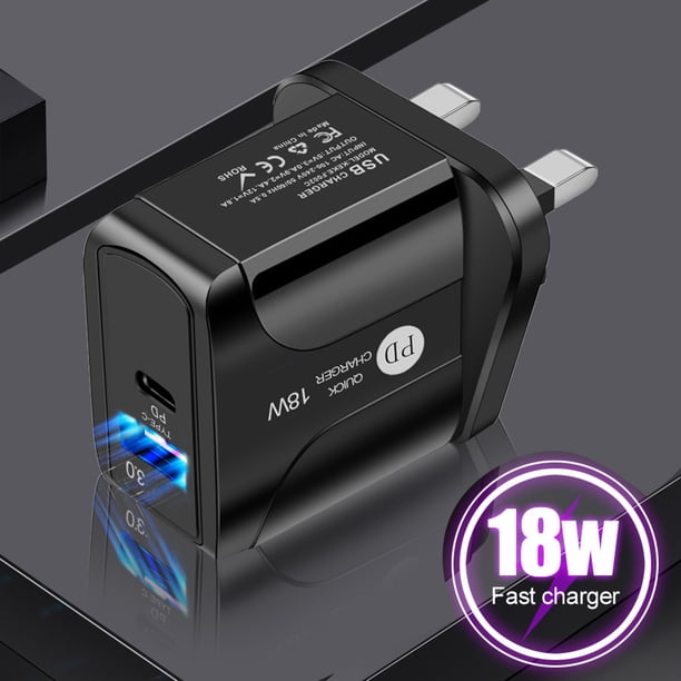 Cargador Rápido Qc 3.0 Xihbxyly Liquidación de Verano 18 W Usb Pd Puerto Usb Cargador de Viaje para Teléfono