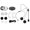 Silver, variant on Riousery Motorcycle Helmet Bluetooth 5.0 Headset Noise Reduction Waterproof Comm System, Red