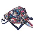 thumbnail image 3 of Basketball Yoga Bag Drawstring Folding Backpack Nylon for Travel (Small Flowers), 3 of 10