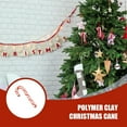 thumbnail image 6 of Scheam Red White Fake Canes Candy 1.2" Small Christmas Ornaments Polymer Clay Candy Craft Tree Hanging DIY Miniature Decorations for Home Office Xmas Party Decor 60 Pcs, 6 of 7