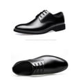thumbnail image 5 of Leather Shoes Men's Business Casual Formal Leather Shoes Inner Heightening Single Shoes Waterproof Work Shoes, 5 of 6