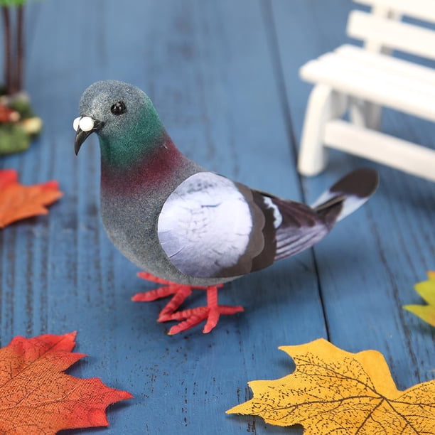 Fake Racing Pigeon Art Crafts Foam Small Pigeon Handcrafts Decoraciones navideñas Wdftyju Libre de BPA