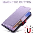 thumbnail image 5 of ELEHOLD Case for iPhone 16 Pro, Magnetic Leather Wallet Case with Card Holder Kickstand Flip Folio Cover Case,Purple, 5 of 5