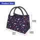 thumbnail image 2 of Easygdp Winter Skiing Snowflakes Bolsa de Almuerzo Insulada Reutilizable, Bolsa de Mano y Bandolera para Oficina, Trabajo, Viajes, 2 of 6