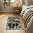 thumbnail image 3 of ODIKA 2'x3' Washable Doormat Alfombras Geometric Tone Rectangular Featuring Symmetrical Para for Entryway, Kitchen, Laundry Room, Non-Slip, Low Pile, 3 of 7