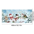thumbnail image 2 of Elainilye 16"x7" Christmas Garage Door Hanging Cloth with Merry Christmas Print Festive Outdoor Decor for Holiday Season Home Party, 2 of 6