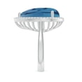 thumbnail image 3 of ANGARA Natural 12.6 ct London Blue Topaz Cocktail Ring with Diamond in 14K White Gold for Women (Size-18x13mm) | November Birthstone Jewelry for Women | London Blue Topaz Ring (Ring Size- 8.5), 3 of 10