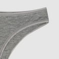 thumbnail image 5 of ASFGIMUJ Ladies Comfortable Four Seasons General Briefs Mid Low Waist Breathable Seamless Solid Color Panties Grey L, 5 of 5