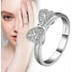 thumbnail image 5 of 925 Sterling Silver Bow Ring with Diamond Accents for Women,Elegant Hypoallergenic Non-Tarnish Jewelry,Gift for Love, 5 of 5