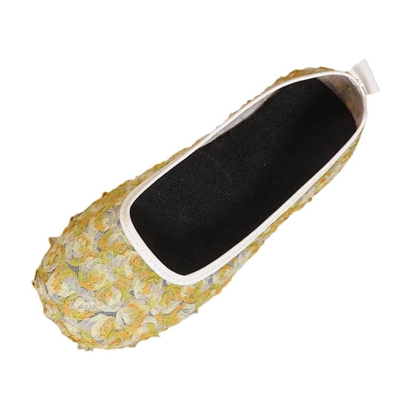 SuTry Women's Mesh Flats Round Toe Breathable Slip On Lightweight Soft Sole Comfortable Walking Casual Daily Spring Summer Travel Office Shoes(36)