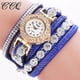 thumbnail image 1 of Pulseras para mujer, regalos para mujer, reloj de pulsera CCQ de cuarzo analógico informal a la moda para mujer con diamantes de imitación., 1 of 2