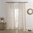 thumbnail image 1 of Cortinas Joydeco de Lino Semitranslúcidas 180 cm Beige Rosado 2 Paneles, 1 of 7