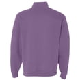 thumbnail image 4 of Mens Zip up Sweatshirt no Hood Long Sleeve Jacket Purple 2XL, 4 of 5