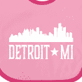 thumbnail image 4 of Inktastic Detroit Michigan Skyline Mi Cities Boys or Girls Baby Bib, 4 of 4
