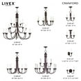 thumbnail image 5 of 5145-67 Livex Lighting Cranford - 5 Light Chandelier in Farmhouse Style - 24 Inches wide by 22 Inches high-Olde Bronze Finish    -Traditional, 5 of 13