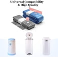 thumbnail image 3 of Diaper Pail Refills Compatible with Classic & Compact - 2160 Count (8x270) Unscented Diaper Bags | Extra Thick Compatible with Genie Ubbi, Munchkin, 2160 Count, Odor Control Baby Essentials, 3 of 4