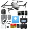 DJI Mavic 2 Pro (20 MP Hasselblad Camera) with Smart Controller and Fly More Kit Ultimate Bundle (3 Batteries, 4 ND Filters, 128 GB Extreme Card, Charging Hub and More) (RefreshCarewithHardCase)