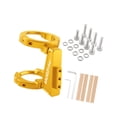 thumbnail image 4 of DYNWAVECA Adjustable Clamp Bike Front Bag Holder Adapter Folding Bike Front Mount Easy Installation Folding Bikes Fronts Rack Adapter Gold, 4 of 9