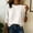 White, variant on Delayuji Women's Cotton Linen Shirt Round Neck Long Sleeve Shirt with Button Fashion Solid Color Loose Summer Tops Business Casual Outfits