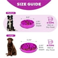 thumbnail image 6 of Outward Hound Fun Feeder Slo Bowl, Medium Slow Feeder Dog Bowl, 2 Cups, Purple, 6 of 8