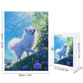 thumbnail image 2 of Japanese Spitzbn Dog Themed 500 pcs Jigsaw Puzzle, Finished Size 20.5" x 15", Gift for Dog Owners and Lovers, Wooden, 2 of 8