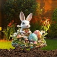 thumbnail image 4 of New Trending Easter Bunny Garden Stake Garden Easter Garden Stake Easter Decoration Retro Easter Bunny Easter Egg Garden Logo Outdoor Easter Decoration Easter Bunny Easter Egg Easter Lo, 4 of 4
