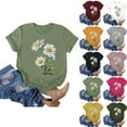 thumbnail image 6 of Sgkm T Shirts for Women Graphic Tees Sunflower Shirts Vintage Tops Oversized Tshirts for Women XXL, 6 of 8