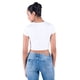 thumbnail image 3 of Playera Oggi Mujer Corte Crop Top Canalé Blanca OGGI JEANS 2212408 BLANCO, 3 of 6