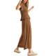 thumbnail image 5 of Pantalones anchos Outfit Antnation de 2 piezas con parte superior fruncida para mujer, 5 of 6