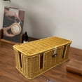 thumbnail image 6 of CQCYD under $5 Handwoven Rattan Cable Management Box, Decorative Storage Cord Organizer Box for Power Strips & Cords, Cord Hider for Home, DIY-Friendly Cord Management, 6 of 9