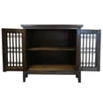 thumbnail image 3 of Sunset Trading Cottage Carved 39" Solid Wood Cabinet in Distressed Brown, 3 of 7