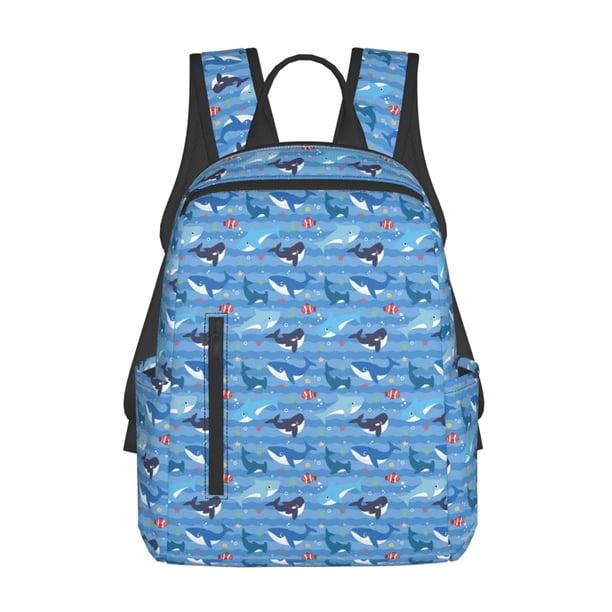 Easygdp Blue Fish para Easygdp Yak - Mochila Casual Ligera y Resistente para Viaje y Senderismo para Hombres y Mujeres