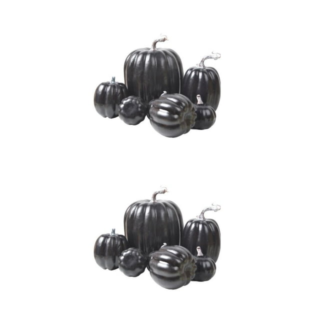 Wweixi 1/2/3/5 Decorative Pumpkins Realistic For Halloween And Thanksgiving Décor Low Cost 2PCS