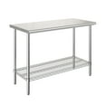 thumbnail image 3 of Seville Classics NSF Commercial Stainless Solid Steel Top Work Table Island Utility Cart, 49" W x 24" D x 35.5" H, 3 of 9
