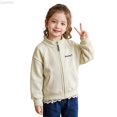 thumbnail image 2 of Liyamei Girls Zip Front Jacket with Stand Collar for Winter Casual Warmth Size 3-4 Years, 2 of 5