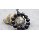 thumbnail image 5 of pulsera creación – rosario budista – cuentas de madera de ebéne – diámetro 12,5 mm – perlas esculpidas – N & # x153; ud de la Felicidad – Buda – Negro, 5 of 5