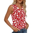 thumbnail image 4 of BRGZLK Women's Tank Tops Summer Casual Sleeveless Chiffon Blouses V Neck Tunics Cute Business Work Shirts, 4 of 6