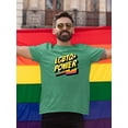 thumbnail image 2 of Lgbtq+ Power T-Shirt Men -Smartprints Designs, Male 4X-Large, 2 of 4
