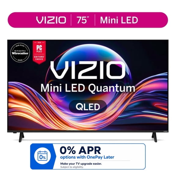 VIZIO 75 in Mini LED Quantum 4K QLED HDR Smart TV, New 2026, VQM75C-10